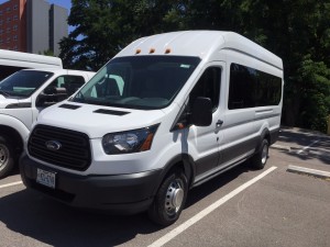 Photo of van: UMCOE Foundation donates new 15-passenger Student/Staff Activity van in 2015.
